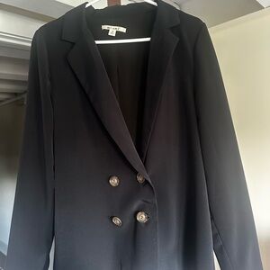 Miami Classic Black Double-Breasted Blazer